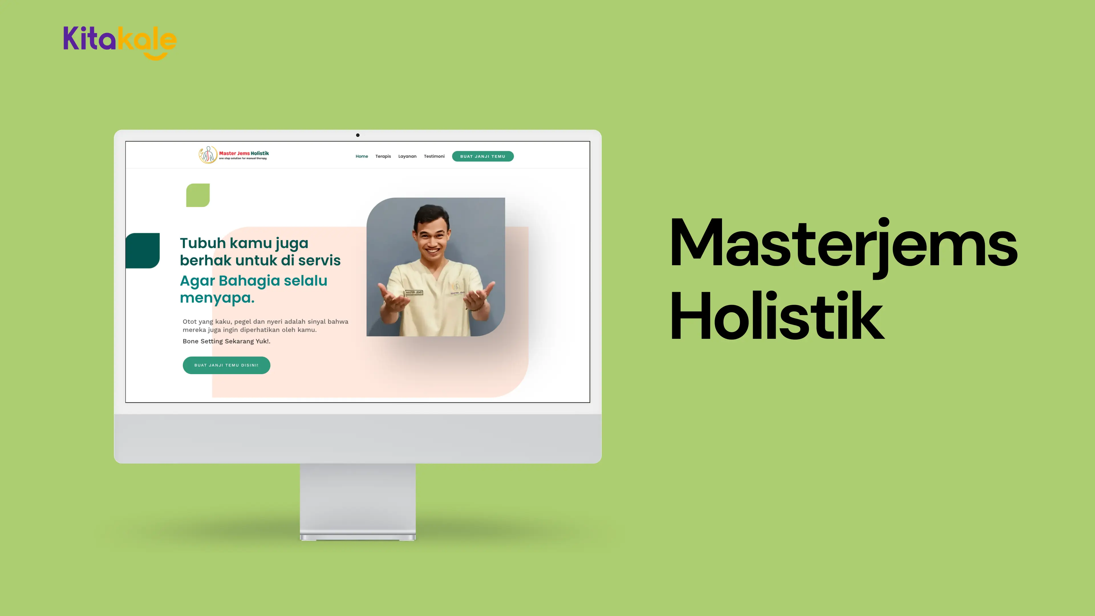 Website Masterjems Holistik untuk layanan bisnis dan sistem operasional